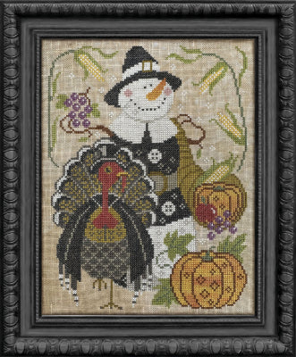 The Pilgrim (12/12) - The Snowman Collector Series / Cottage Garden Samplings / Pattern