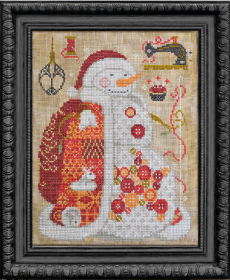 The Needleworker (1/12) - The Snowman Collector Series / Cottage Garden Samplings