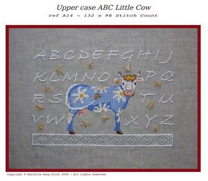 Upper Case ABC Little Cow / Filigram