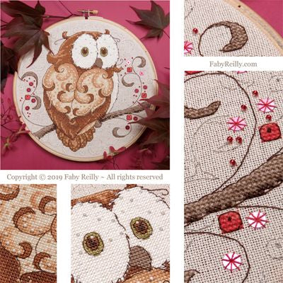 Sparkly Owl Hoop / Faby Reilly Designs
