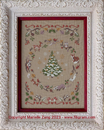 Forest at Christmas Time / Filigram  / Pattern