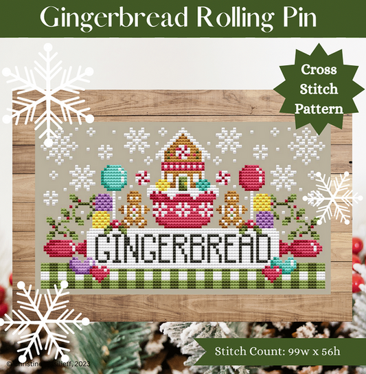 Gingerbread Rolling Pin  / Shannon Christine Designs