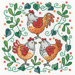 Three French Hens  Karen Carter Collection / Heritage Crafts