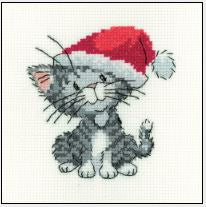 Silver Tabby Christmas Kitten  by Peter Underhill  - Simply Heritage Collection / Heritage Crafts