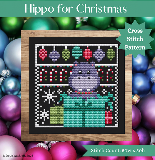 Hippo for Christmas / Shannon Christine Designs