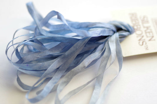 Blue Cotton Frocks / Silk Ribbons