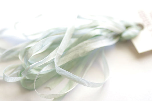 Green Leaves / Silk Ribbons
