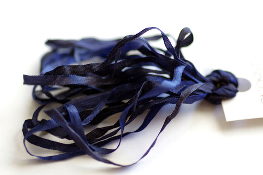 Midnight Cobalt / Silk Ribbons