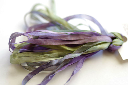 Wild Violets / Silk Ribbons