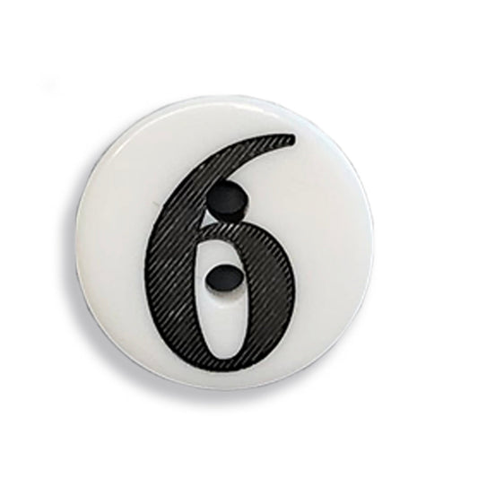 "6" Button (white) / JABC