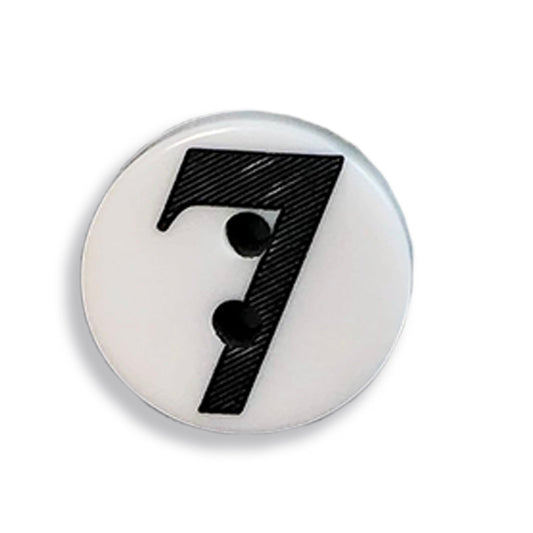 "7" Button (white) / JABC