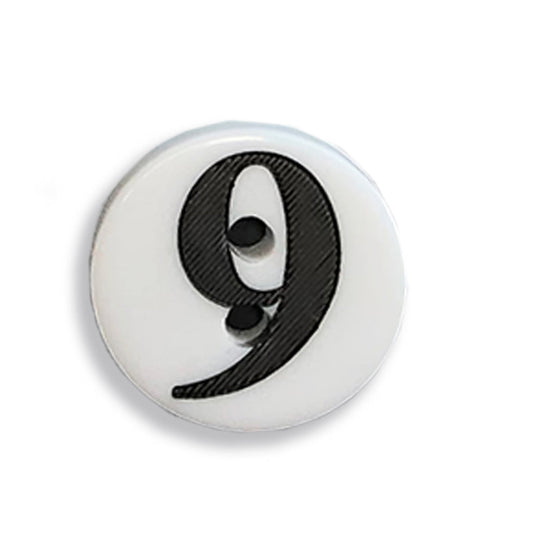 "9" Button (white) / JABC