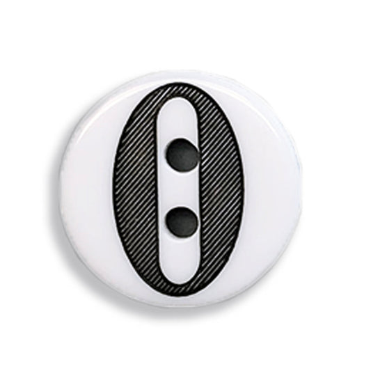 "0 (zero)" Button (white) / JABC