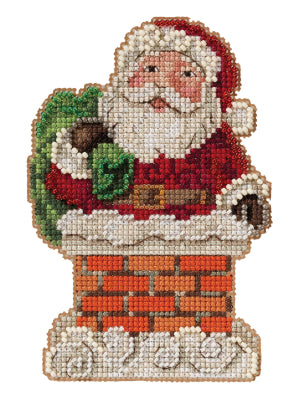 Santa in Chimney (2021)  - Christmas / Jim Shore - Mill Hill