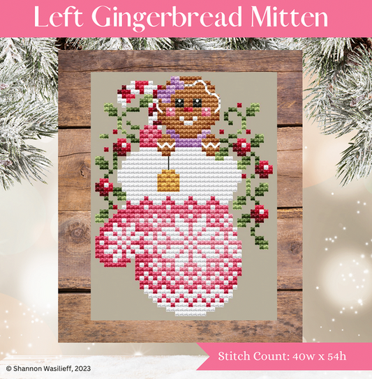 Left Gingerbread Mitten / Shannon Christine Designs