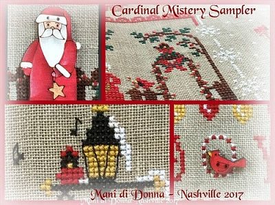 Cardinal Mystery Sampler Part 1 - In the Garden / Mani di Donna