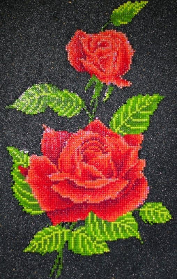 Red Rose Corsage / Diamond Dotz