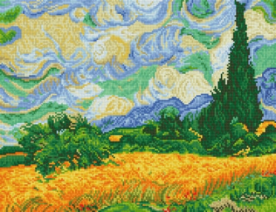 Wheat Fields - Van Gogh / Diamond Dotz
