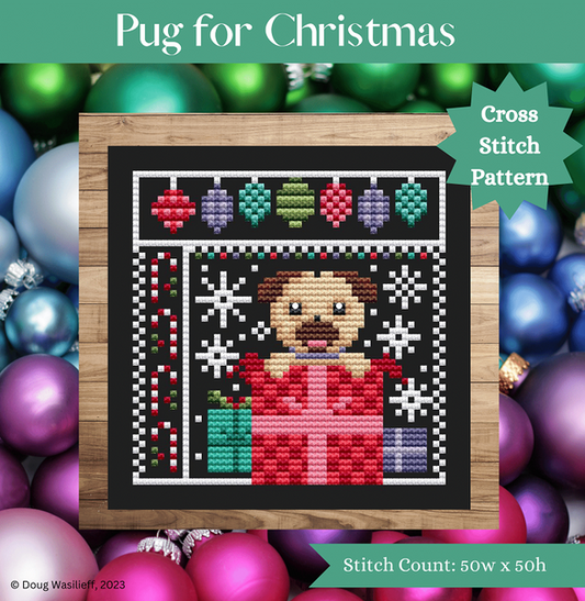 Pug for Christmas / Shannon Christine Designs