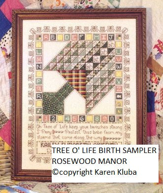 Tree Of Life Birth Sampler / Rosewood Manor