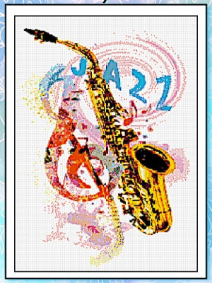 Saxophone - Music In America / Ronnie Rowe Designs