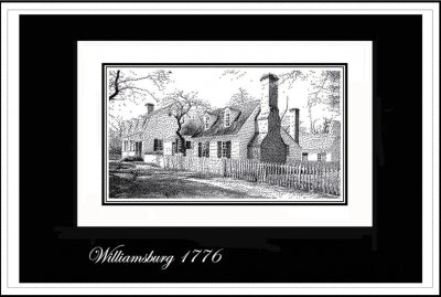 Williamsburg 1776 - Pen & Ink Series / Ronnie Rowe Designs