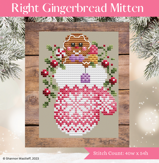 Right Gingerbread Mitten / Shannon Christine Designs