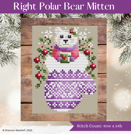 Right Polar Bear Mitten / Shannon Christine Designs