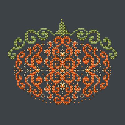 Orange Swirl Pumpkin / Shannon Christine Designs