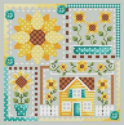 Patchwork Sunflower / Shannon Christine Designs
