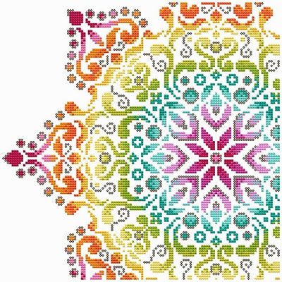 Rainbow Mandala 2 / Shannon Christine Designs
