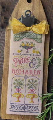 Poire et Romarin (Pear & Rosemary) - The French Kitchen Series / Summer House Stitche Workes