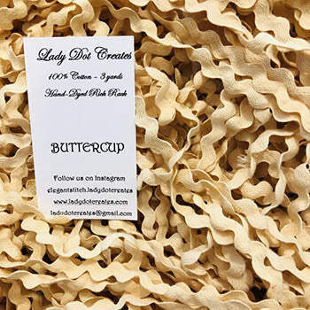 Buttercup Rick Rack 3yds / Lady Dot Creates