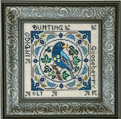 Indigo Bunting - Birdie & Berries Series / Tellin Emblem