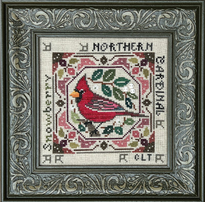 Northern Cardinal - Birdie & Berries Series / Tellin Emblem