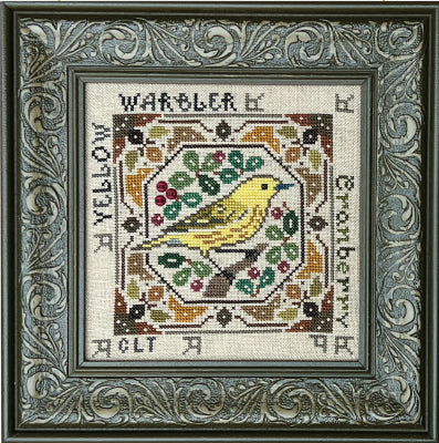 Yellow Warbler - Birdie & Berries Series / Tellin Emblem
