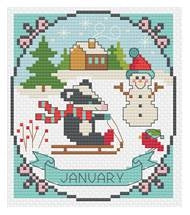 January - A Year of Animal Fun & Frolics (1/12) / Tiny Modernist Inc