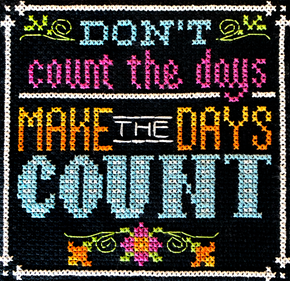Make the Day Count (12/13) - Words To Live By Series  / Tiny Modernist Inc