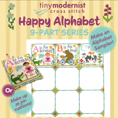 Happy Alphabet - Part 1 - ABC (3 designs) / Tiny Modernist Inc
