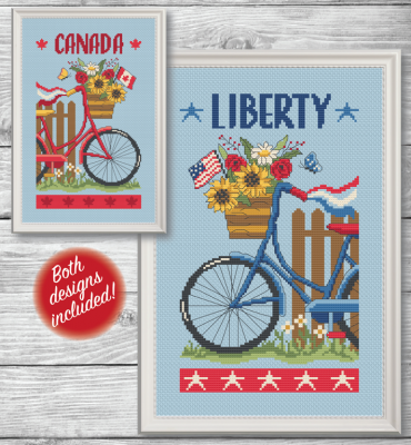 Patriotic Bicycles (2 designs) / Tiny Modernist Inc