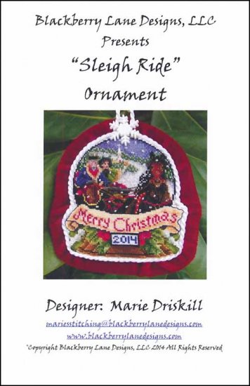 Sleigh Ride Ornament / Blackberry Lane Designs