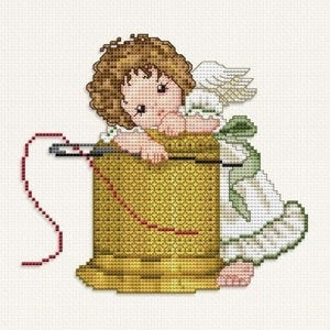 Stitching Angel with Thimble / Ellen Maurer-Stroh