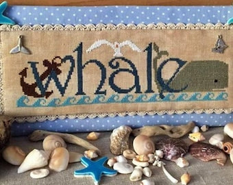 Whale Cross Stitch Pattern And Charms / Rovaris